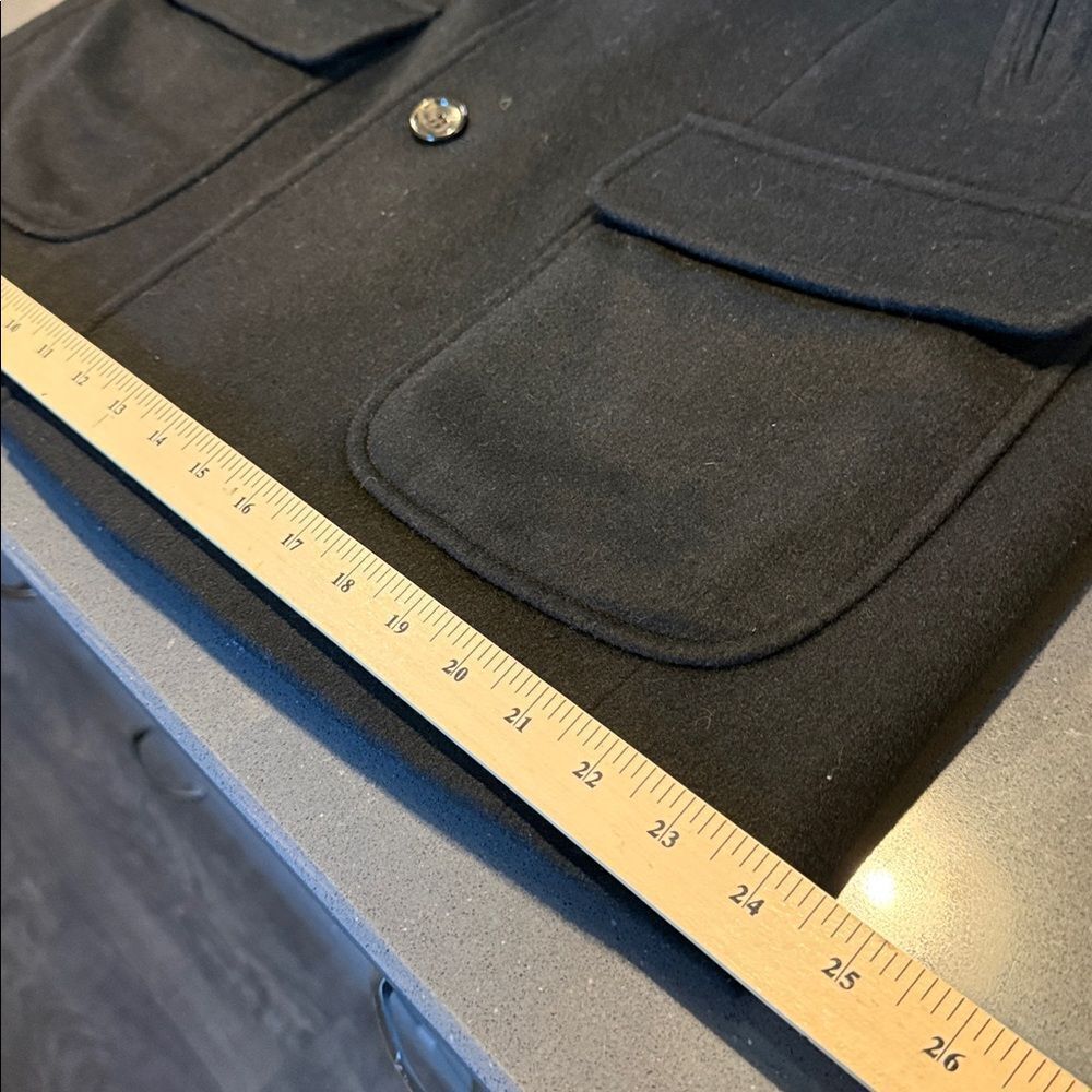 Peter Millar Wool Cashmere Topcoat Black Size L NWT Luxury Coat - Picture 12 of 16